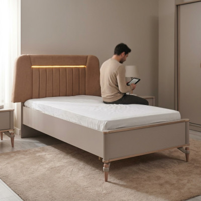 Mobilier de chambre d'enfants Lit pour enfants Cadre de lit Lit Chambre d'enfants Blanc Bois