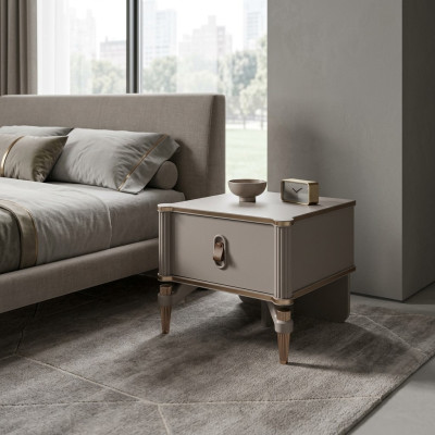 Table de chevet design Consoles en bois modernes Beige Filles