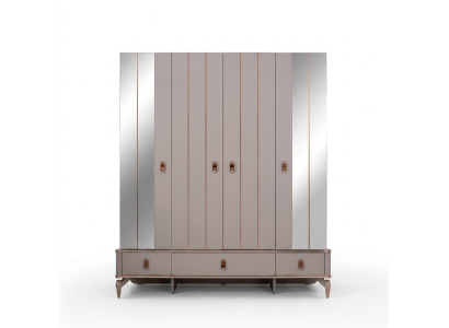 Armoire armoire pour enfants armoire en bois Armoire bois Beige Miroir