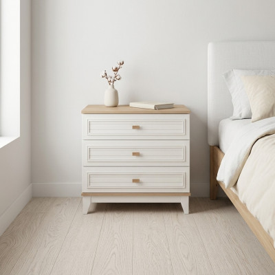 Commode pour enfants en bois Chambre d'enfants Blanc Armoire Design moderne