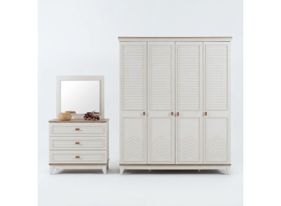 Garde-robe Armoire Armoire enfant Armoire en bois Bois Blanc Moderne