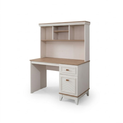 Bureau Armoire Bureau d'ordinateur Blanc Mobilier de bureau Bois Tablettes