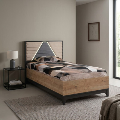 Lit d'enfant Cadre de lit Lit Chambre d'enfant Cadre de lit e Marron Bois Lits