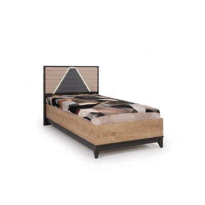 Lit d'enfant Cadre de lit Lit Chambre d'enfant Cadre de lit e Marron Bois Lits