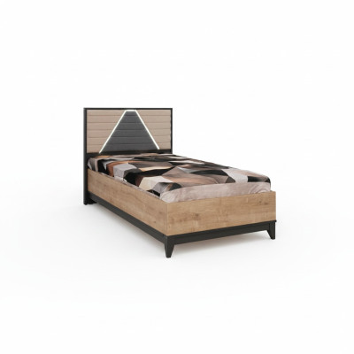 Lit 120 cm Lit enfant Cadre de lit Chambre d'enfants Marron Bois Lits neufs