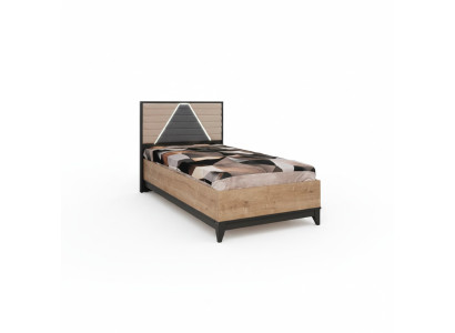Lit 120 cm Lit enfant Cadre de lit Chambre d'enfants Marron Bois Lits neufs