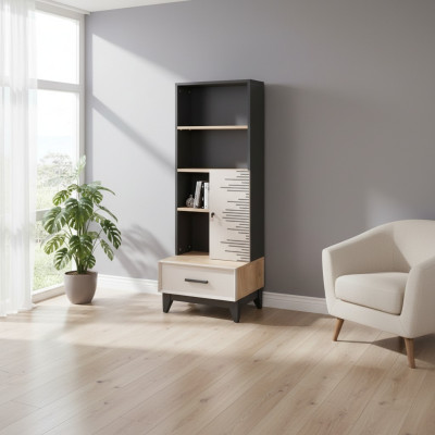 Étagère Armoire Chambre d'enfants Étagère Bois Armoire Gris Bureau