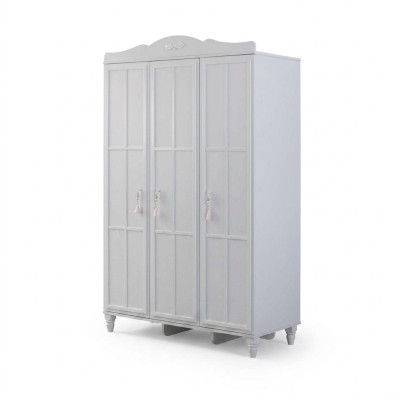 Armoire de luxe Armoire d'enfant Armoire en bois Bois Blanc