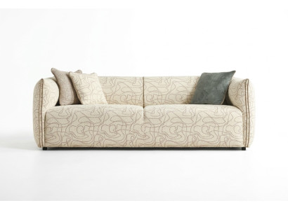 Canapé 3 places Beige en tissu Canapé moderne rembourré en tissu neuf