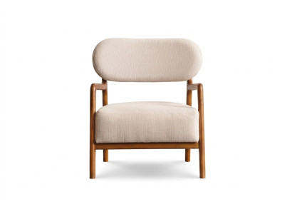 Fauteuil moderne une place 1 place Fauteuil en tissu beige Fauteuil club design