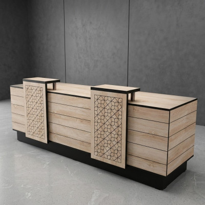 Réception Réception Bureau Réception Bureau Bureau Hôtel Bois Marron Table