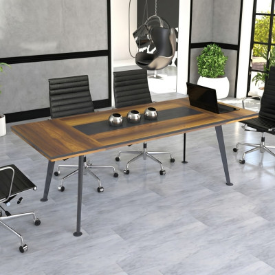 Mobilier de conférence Table de conférence Tables de réunion Grande table Bois brun
