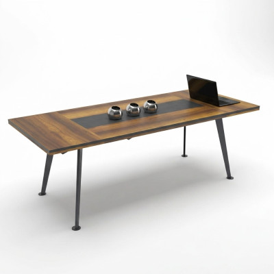 Mobilier de conférence Table de conférence Tables de réunion Grande table Bois brun