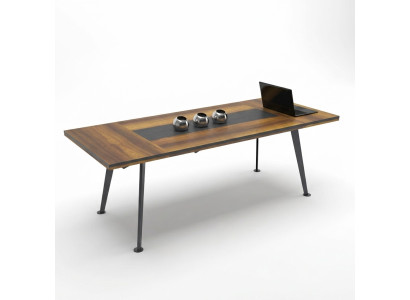 Mobilier de conférence Table de conférence Tables de réunion Grande table Bois brun