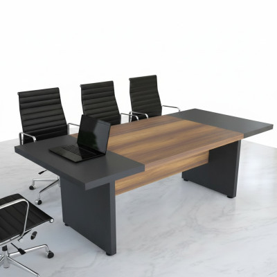 Grande table de conférence tables de réunion mobilier de conférence Bois Marron 220