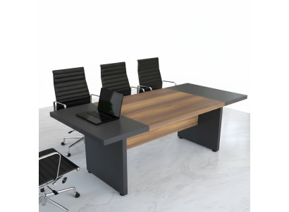 Grande table de conférence tables de réunion mobilier de conférence Bois Marron 220