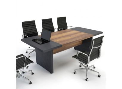 Table de conférence Tables de conférence Mobilier de conférence Grande table Bois marron