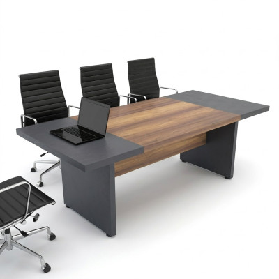 Mobilier de conférence Table de conférence Tables de réunion Grande table Bois brun