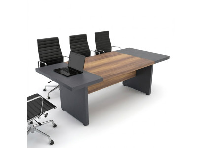 Mobilier de conférence Table de conférence Tables de réunion Grande table Bois brun