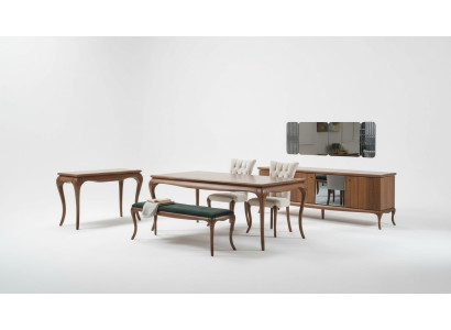 Ensemble de salle à manger Mobilier de salle à manger Ensemble d'angle de salle à manger Salle à manger 8 pièces Bois Marron Table