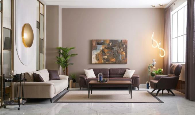 Ensemble de canapé ensemble de sofa fauteuil en tissu canapé Ensemble de 4 pièces canapés rembourrés