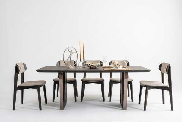 Salle à manger Ensemble de salle à manger Meubles de salle à manger Ensemble d'angle pour salle à manger Table en bois marron 8 pièces