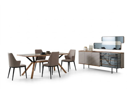 Salle à manger Mobilier de coin repas Salle à manger Ensemble de salle à manger 9 pièces Bois Beige Suite