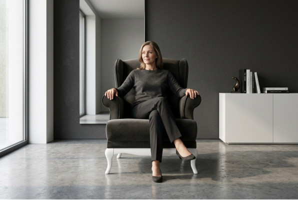 Fauteuil une place Tissu Salon Classique Noir Rembourrage Une place