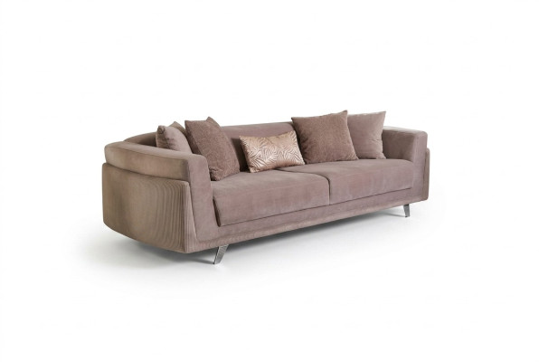 Canapé trois places avec fonction lit Canapé 3 places en tissu beige Sofá en tela de tres plazas con función cama