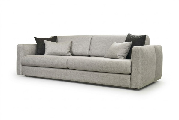 Canapé Canapé rembourré Canapé 3 places Canapé 3 places Gris Tissu Canapé en tissu Design