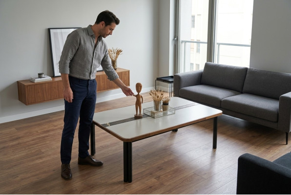 Table basse Table de salon Blanc Bois Table basse Table de salon