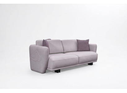 Canapé trois places Canapé en tissu gris 3 places Canapé en tissu Canapé rembourré Design