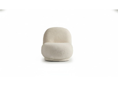Fauteuil Fauteuil Cocktail Moderne Blanc Tissu Rembourrage Place Assise Simple