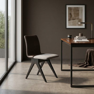 Chaises de salle à manger Chaises Chaise de cuisine Chaise en bois grise Bois Tissu 6 pièces