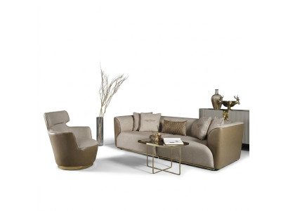 Ensemble de canapé trois places canapé en tissu fauteuil canapé beige canapé rembourré ensemble de canapés