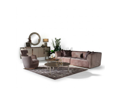 Ensemble de canapé canapé rembourré canapé en tissu canapé trois places fauteuil 3 places gris