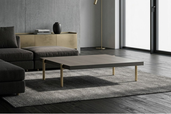 Table basse Table d'appoint Table basse Bois Marron Table de canapé Moderne Table