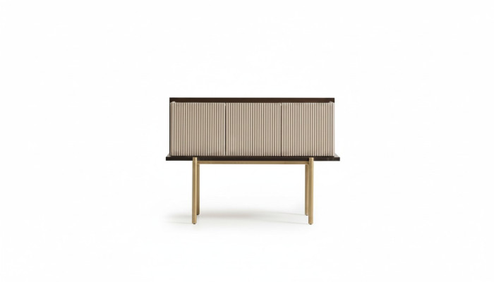 Buffet Buffet Armoire Bois Moderne Beige Salle à manger Conception de garde-robe