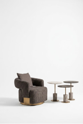 Complet e Living room Armchair Side tables 4pcs Fabric Gray Wood Modern -> Complète Salon Fauteuil Tables basses 4pcs Tissu Gris Bois Moderne