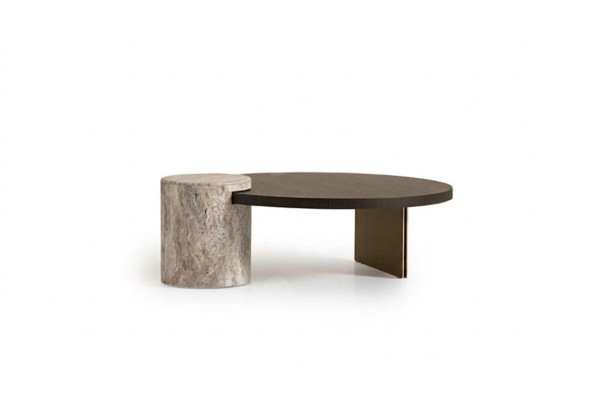 Table Basse Table d'Appoint Table Basse Bois Marron Table de Canapé Table de Design