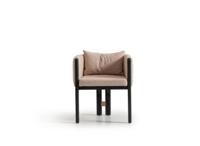 Chaise de salle à manger Ensemble de groupe de chaises Chaise de cuisine 4 pièces Fauteuil beige