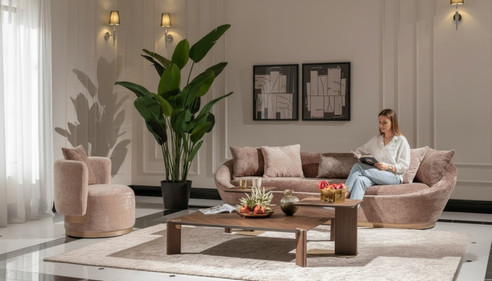 Ensemble de canapés ensemble de canapés canapé en tissu trois places fauteuil beige ensemble de canapés