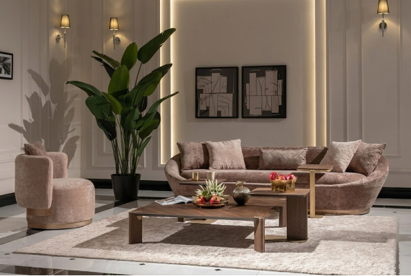 Ensemble de canapés ensemble de canapés canapé en tissu trois places fauteuil beige ensemble de canapés