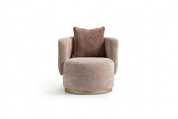 Fauteuil inclinable Chaise de relaxation Moderne Tissu d'ameublement beige Siège une place Conception une place