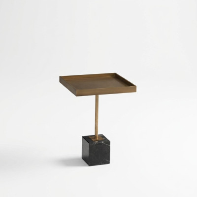 Groupe Table d'appoint Table basse Table basse Or Table de canapé Métal 2 pièces