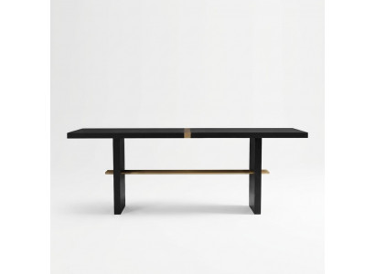 Table à manger Table de salle à manger Table Salle à manger Bois Noir Mobilier de salle à manger