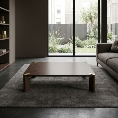 Table basse Table d'appoint Salon Table basse Marron Bois Table