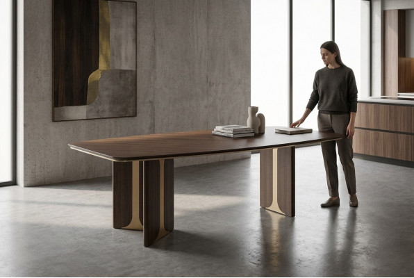 Table à manger Table Salle à manger Table de salle à manger Bois Marron Mobilier de salle à manger