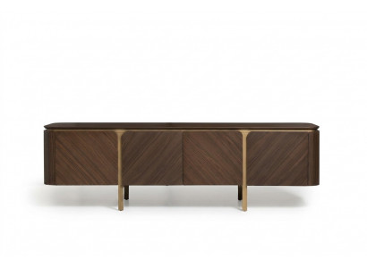 Buffet TV meuble bas meuble TV Table Bois Marron Unité murale Moderne