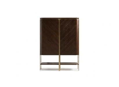 Armoire de bar Armoire de rangement Armoire en bois Bar en bois Marron Boissons Design Bouteilles